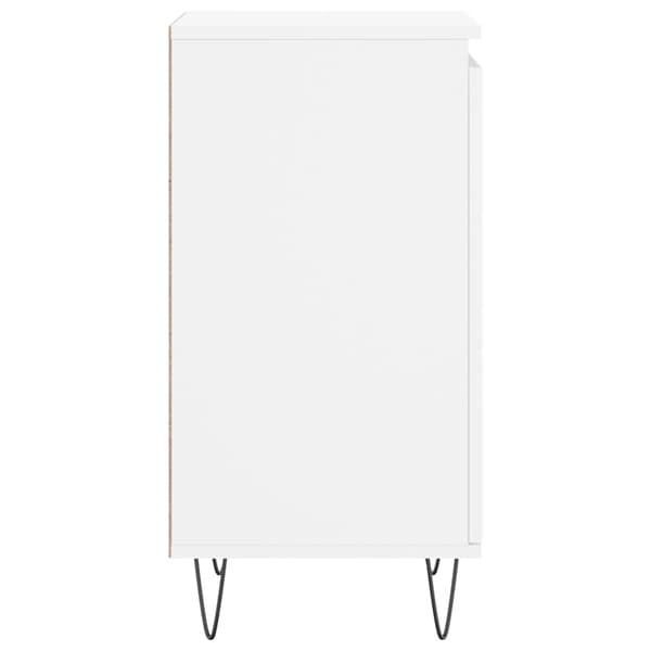 vidaXL Byrå vit 40x35x70 cm konstruerat trä Vit