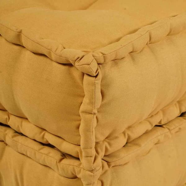 vidaXL Modulsofa enhet 2 st Tyg Gul 140 x 70 x 36 cm Gul
