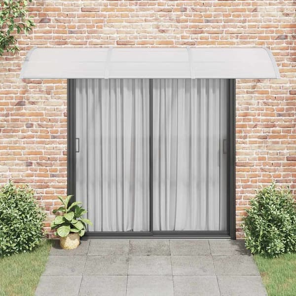 vidaXL Entrétak grå 300x75 cm polykarbonat Grå