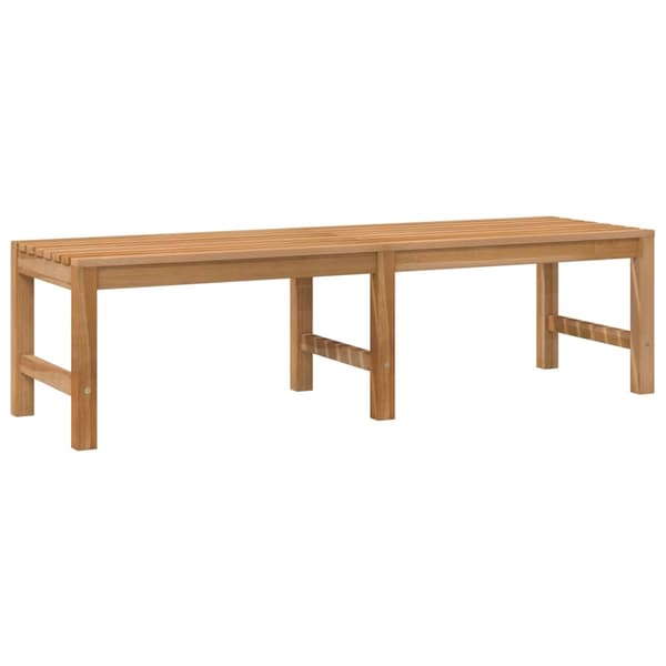 vidaXL Trädgårdsbänk 150 cm massiv teak Brun
