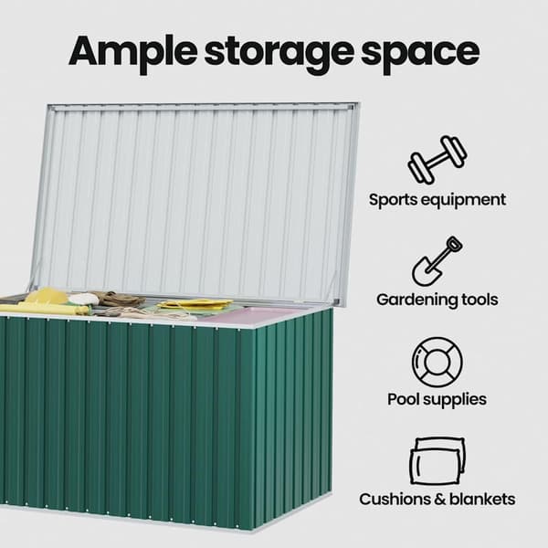vidaXL Dynbox grön 171x99x93 cm Grön
