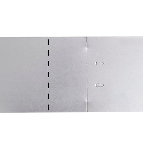 vidaXL Flexibel gräskant galvaniserad stål 10 st 100 x 15 cm Silver