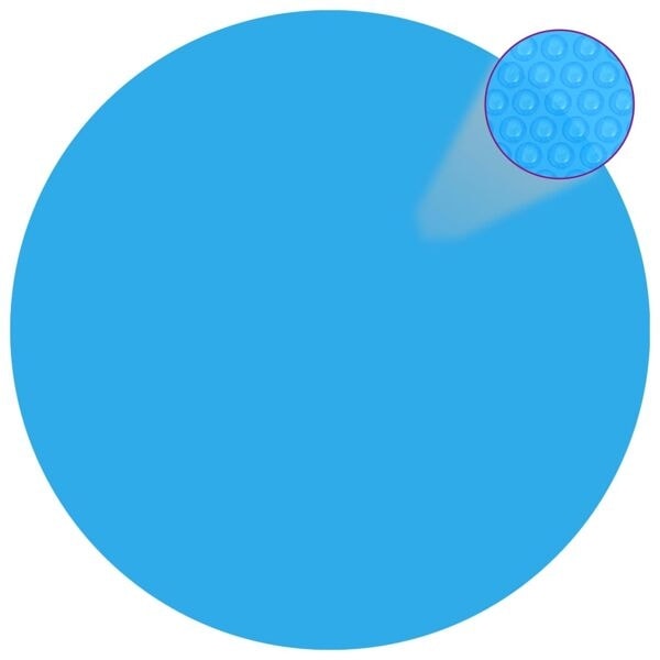 vidaXL Poolskydd blå 210 cm PE Blå