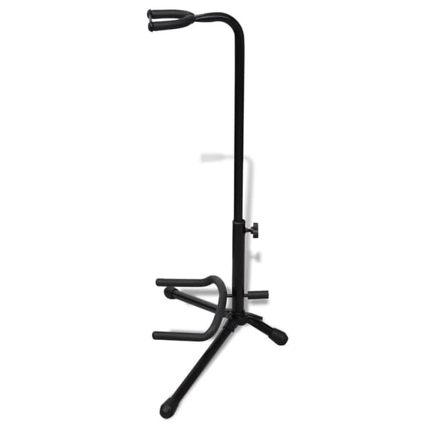 vidaXL Gitarrställ vikbar 66-80cm enkel Svart