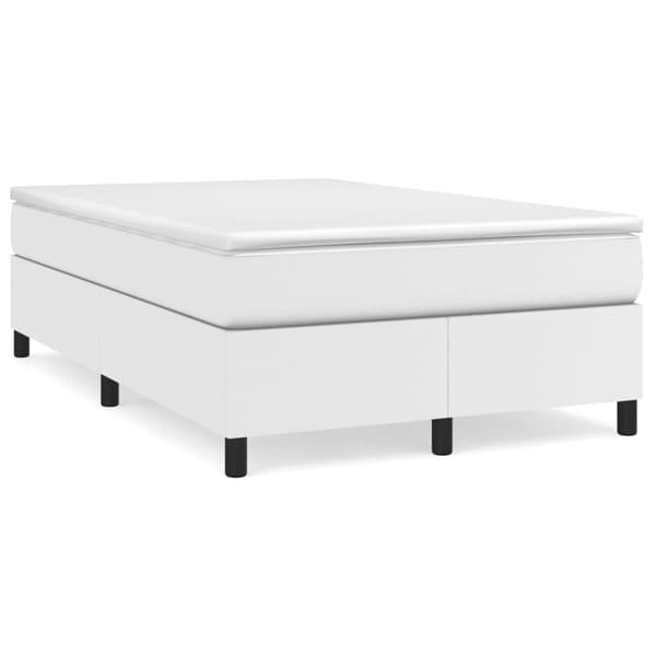 vidaXL Sängram vit 120x200 cm konstläder Vit
