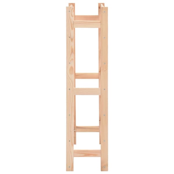 vidaXL Vinställ för 42 flaskor furu Beige
