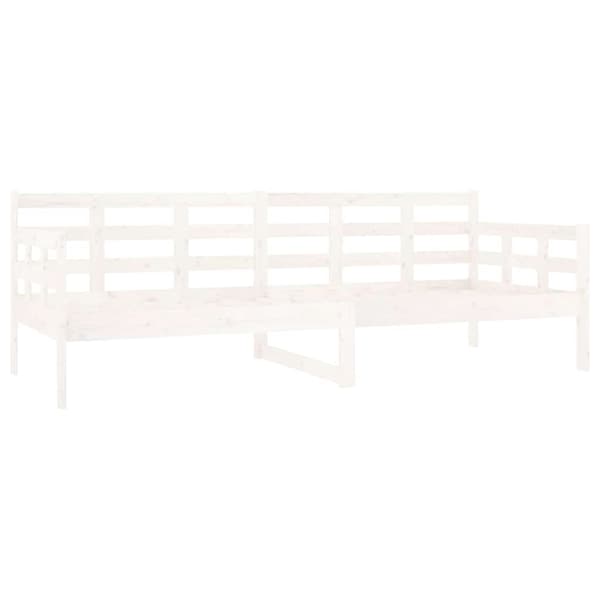 vidaXL Dagbädd vit 80x200 cm massiv furu Vit
