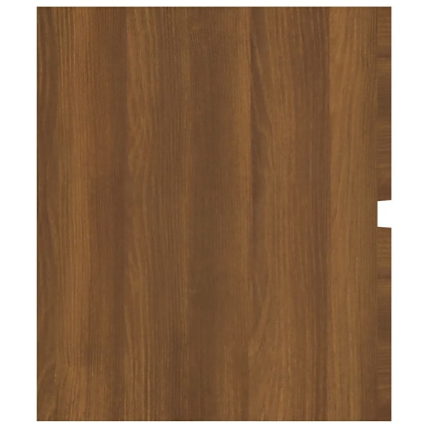 vidaXL Handfatsskåp brun ek 100x38,5x45 cm konstruerat trä Brun
