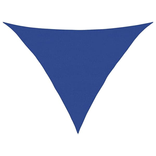 vidaXL Solsegel 160 g/m² triangulär blå 5x5x6 m HDPE Blå