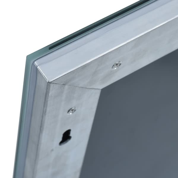 vidaXL Badrumsspegel LED 100x60 cm Silver