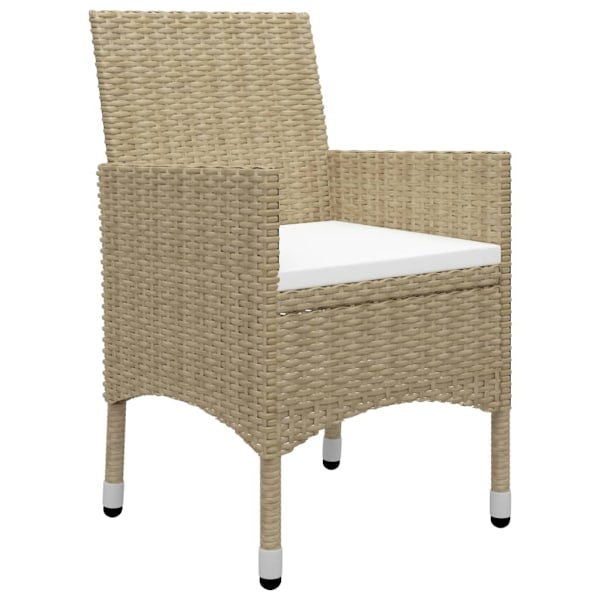 vidaXL Matgrupp för trädgården 5 delar beige Beige