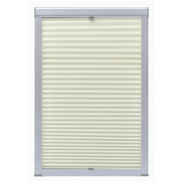 vidaXL Plisségardin gräddvit M04/304 Creme