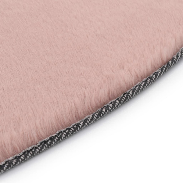 vidaXL Matta 160 cm konstpäls gammelrosa Rosa