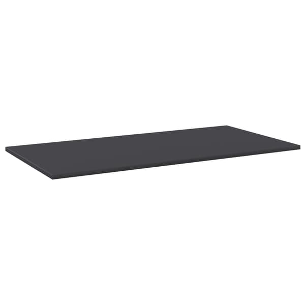 vidaXL Hyllplan 8 st grå 80x20x1,5 cm konstruerat trä grå