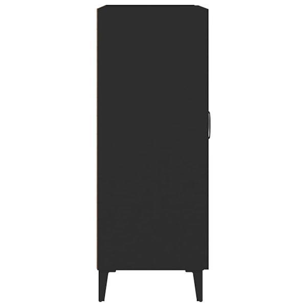 vidaXL Skänk svart 69,5x34x90 cm konstruerat trä Svart