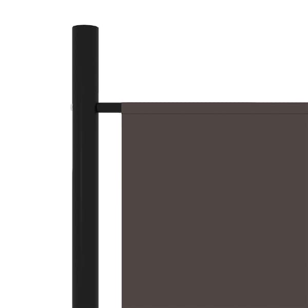 vidaXL Rumsavdelare 5 paneler brun 250x180 cm Brun