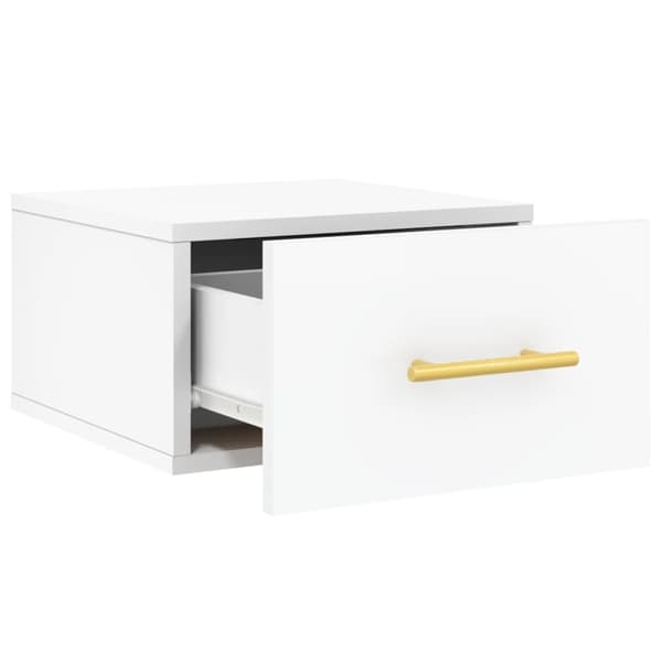 vidaXL Väggmonterade sängbord 2 st vit 35x35x20 cm Vit