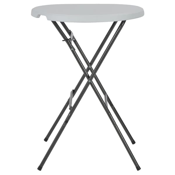 vidaXL Hopfällbart barbord vit 80x110 cm HDPE Vit