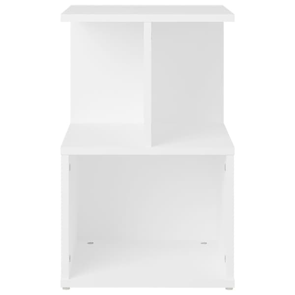 vidaXL Sängbord vit 35x35x55 cm konstruerat trä Vit