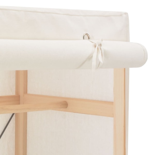 vidaXL Garderob 79x40x170 cm vit tyg Vit