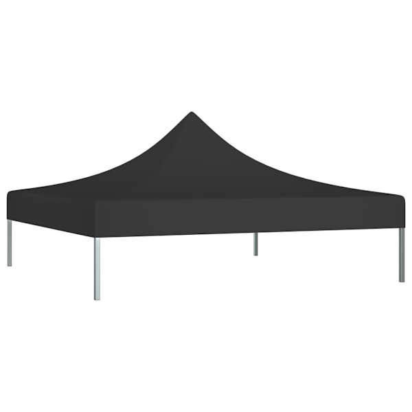 vidaXL Tak till partytält 2x2 m svart 270 g/m² Svart