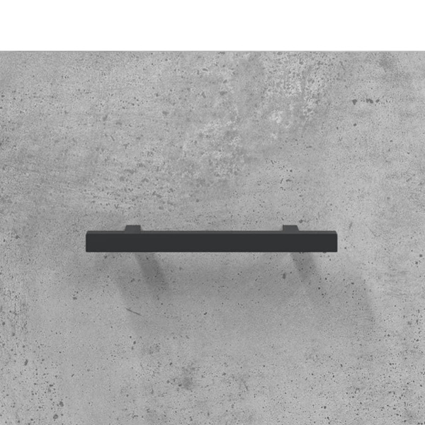 vidaXL Högskåp betonggrå 69,5x34x180 cm konstruerat trä Grå