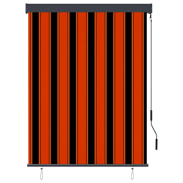 vidaXL Rullgardin utomhus 120x250 cm orange och brun Orange