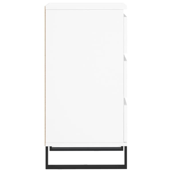 vidaXL Byrå vit 40x35x70 cm konstruerat trä Vit