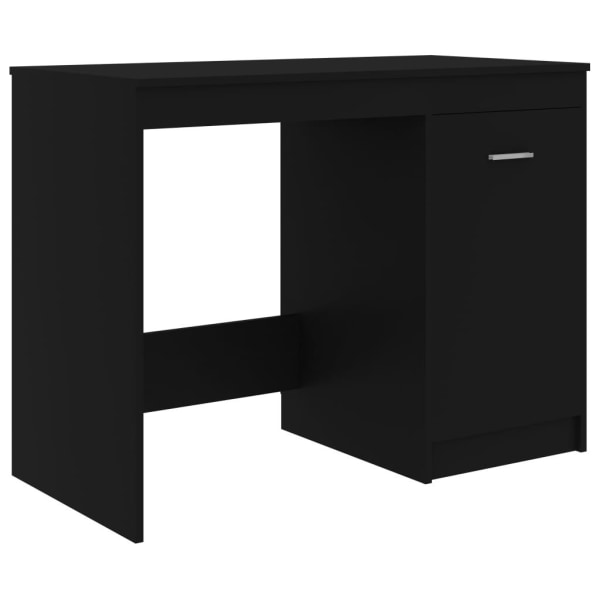 vidaXL Skrivbord svart 140x50x76 cm konstruerat trä Svart