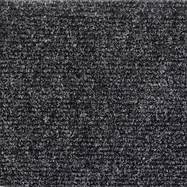 vidaXL Trappstegsmattor självhäftande 5 st mörkgrå 56x17x3 cm brodyr grå