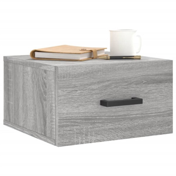 vidaXL Väggmonterade sängbord grå sonoma 35x35x20 cm Grå