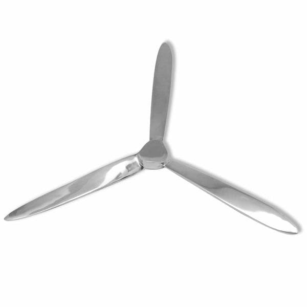 vidaXL Väggmonterad propeller aluminium silver 70 cm Silver