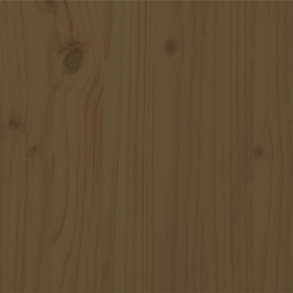 vidaXL Sängram honungsbrun massivt trä 120x200 cm enkelsäng Brun
