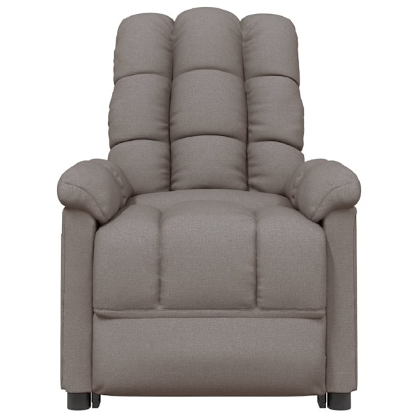 vidaXL Reclinerfåtölj taupe tyg Taupe