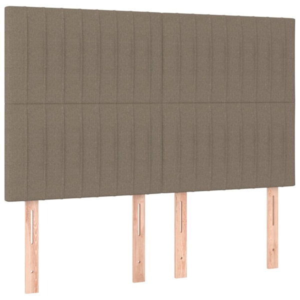 vidaXL Sängram utan madrass taupe 140x190 cm tyg Taupe