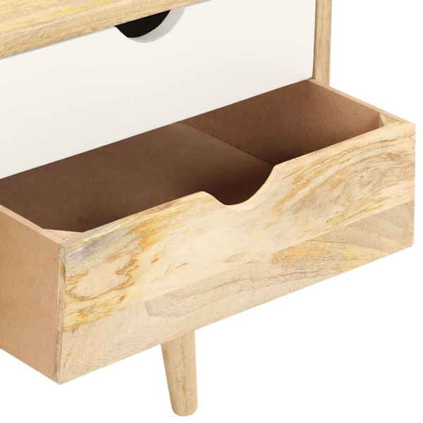 vidaXL TV-bänk 90x35x45 cm massivt mangoträ Brun