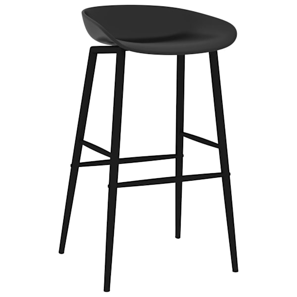 vidaXL Bargrupp 7 delar svart Svart