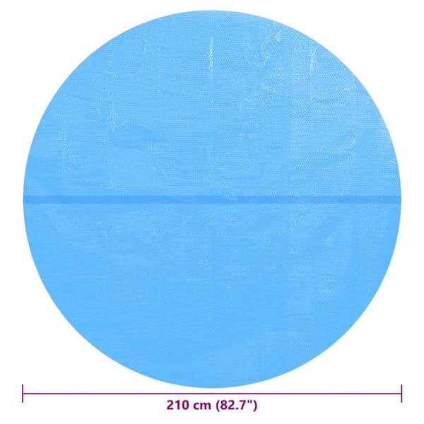 vidaXL Poolskydd blå 210 cm PE Blå