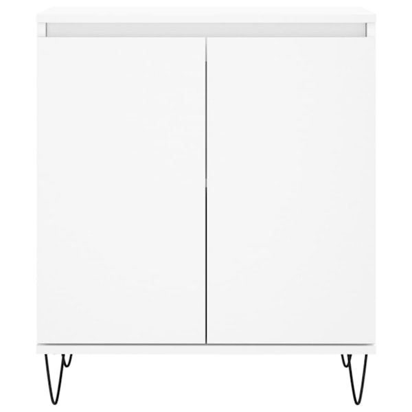 vidaXL Byrå vit 60x35x70 cm konstruerat trä Vit
