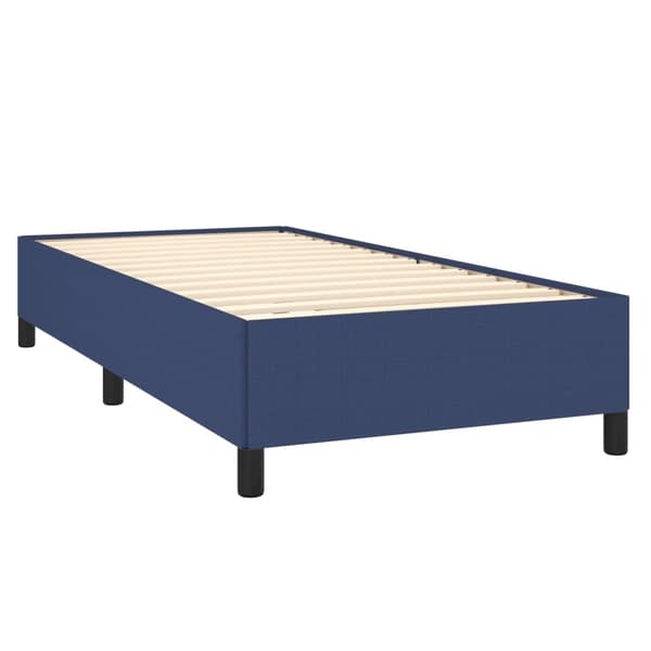 vidaXL Ramsäng med madrass blå 90x200 cm tyg Blå