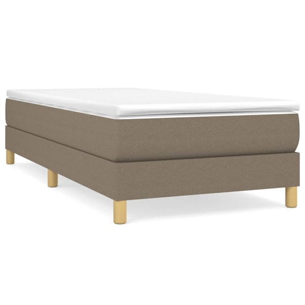 vidaXL Sängram utan madrass Taupe 80x200cm tyg Taupe