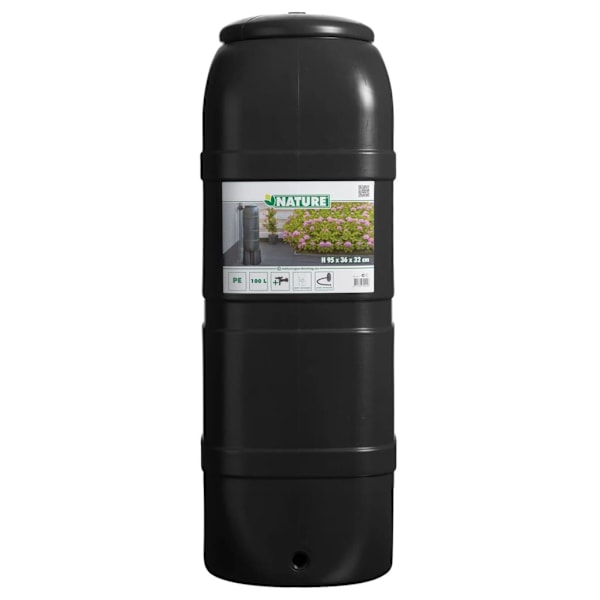 Nature Regntunna 100 L 6070415 Svart