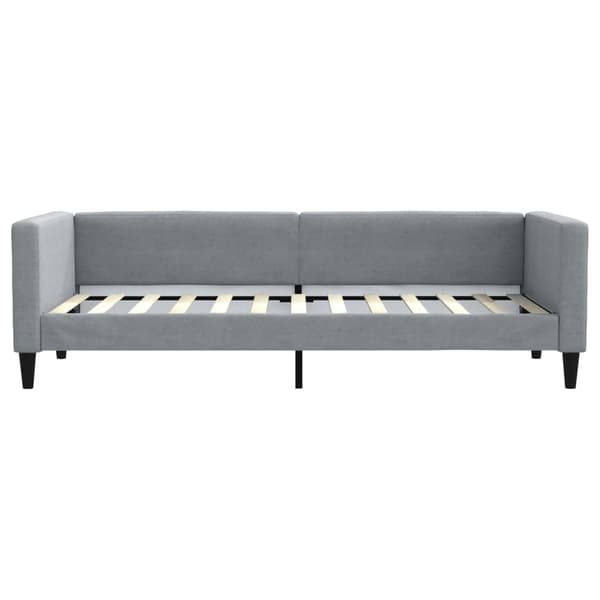 vidaXL Dagbädd utdragbar ljusgrå 80x200 cm tyg Grå