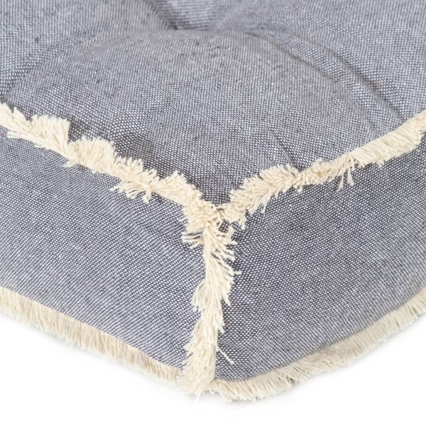 vidaXL Dyna till pallsoffa blå 120x80x10 cm Blå