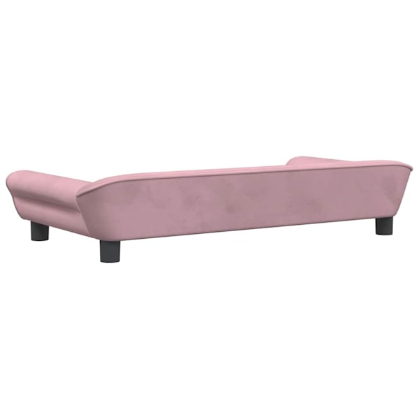 vidaXL Hundbädd rosa 100x50x21 cm sammet Rosa
