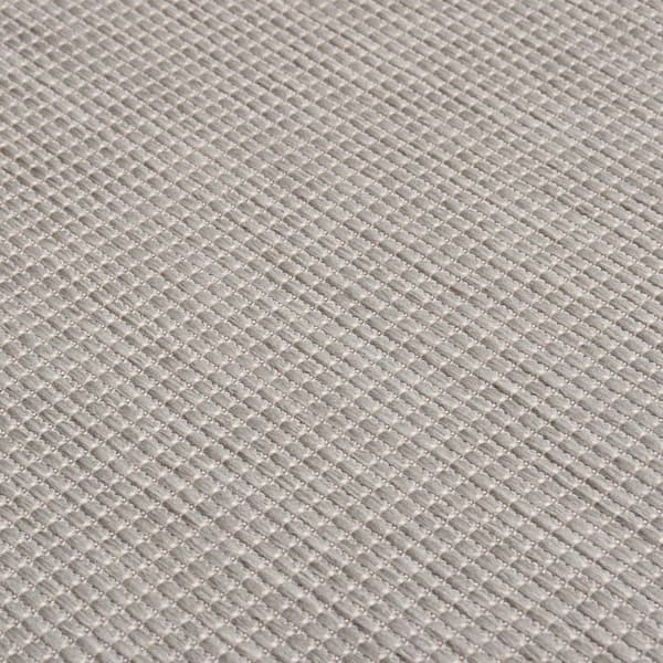 vidaXL Utomhusmatta plattvävd 140x200 cm ljusgrå Grå