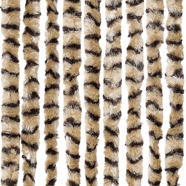 vidaXL Insektsdraperi beige och brun 56x185 cm chenille Beige