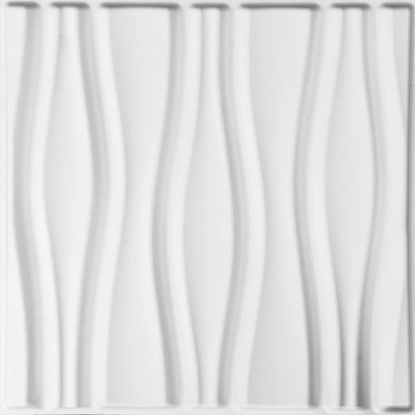 WallArt 3D Väggpaneler 24 st GA-WA14 flödande Vit