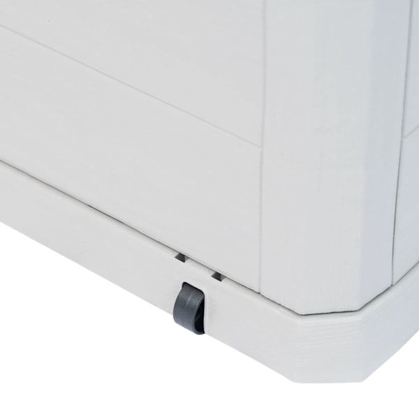 vidaXL Dynbox 280 liter ljusgrå grå