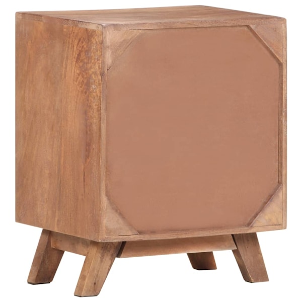 vidaXL Sängbord 40x30x50 cm massivt mangoträ Brun